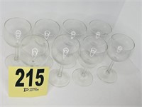 (8) Wine Glasses