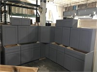Lancaster Gray Kitchen Cabinet Set 30"