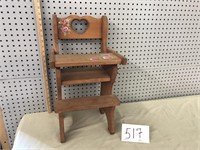 DOLL WOODEN HIGHCHAIR