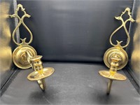 Williamsburg VA Metal Crafters Brass Wall Sconces