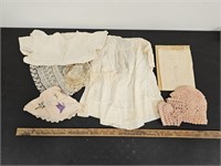 Antique Baby Whites and Knitted Hats