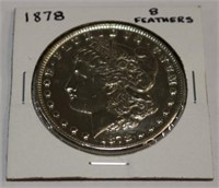 1878 "8 Feathers" Morgan Silver Dollar