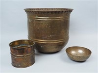 Group of 3 Brass Items