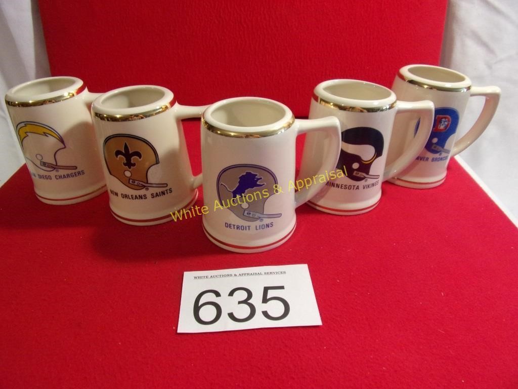 5 Lewis Brothers Football Ceramic Mugs