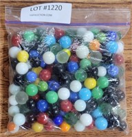 BAG OF APPROX 100 MARBLES