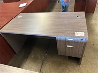Wood Laminate Single Pedestal Desk