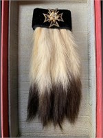 Ermine Tails Brooch Ornament Unusual Original B