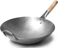Craft Wok Traditional Carbon Steel Pow Wok 14in
