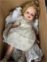 Shirley Temple composite jointed doll needs work,