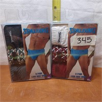 NEW 2 PACK OF 3 PAIR LOW RISE BRIEFS XL