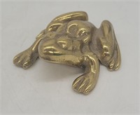 Virginia Metalcrafters Brass Frog Paperweight