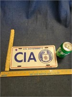 US Government CIA License Plate