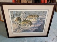 Randy Mcgovern, artist "Wolves In Winter" lithogrh