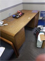 Office Desk and Contents. No keys