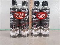 4 new cans Eliminator Wasp & Hornet Killer spray