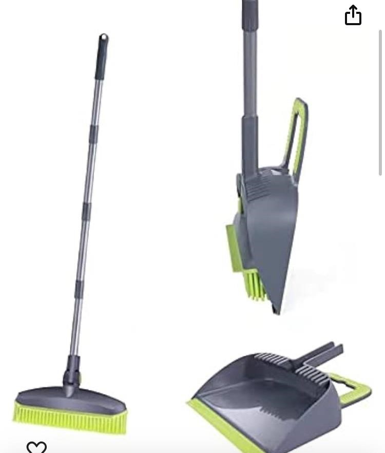 Dust pan and broom