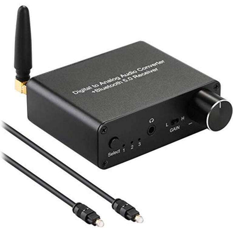 192kHz Digital to Analog Converter Bluetooth 5.0 R