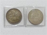 1880, 1921 U.S.A. SILVER DOLLAR COINS