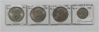 FOUR U.S.A. EISENHOWER & SUSAN B. ANTHONY $1