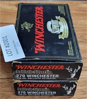 2 BOXES OF 270 WINCHESTER AMMUNITION