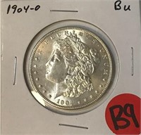 S - 1904-O MORGAN SILVER DOLLAR (B9)