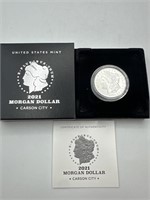 2021 Morgan Dollar with COA