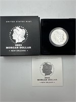 2021 Morgan Dollar with COA