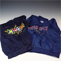 Superbowl XXXII 1998 Windbreaker, and a sweatshirt