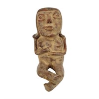 Pottery Seated Female Figure