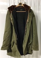 US AIR FORCE MILITARY COAT WITH FUR COLLAR
