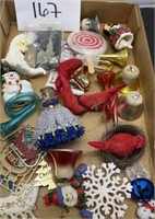 Vintage Ornaments; Angel; Santa; Cardinals & More