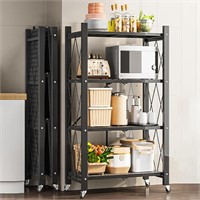 JOYBOS 4-Shelf Foldable Storage Shelves