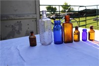 Coloured Drug & Chemist Bottles