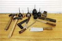 Tools, cleaver, oilers