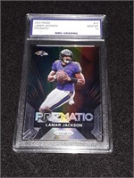 Lamar Jackson 2023 Prizm GEM MT 10 Prizmatic