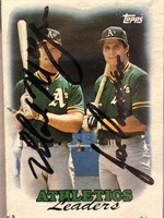 BASH BROTHERS SIGNED 1988 TOPPS