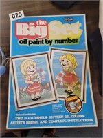 THE BIG SET OIL PAINT BY NUMBERS
