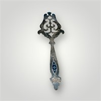 russain enamel silver spoon