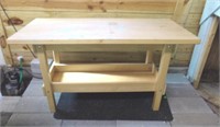 Sturdy Wood Kids Size Craft Table Workbench
