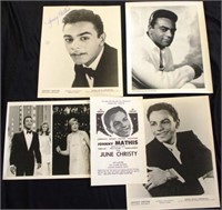 Early Johnny Mathis(1935 -) signed photograph