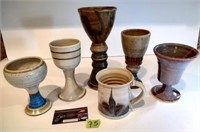 Pottery Drinking Cups, Chalice, Mug, etc.