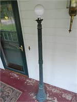 Tall Metal Outdoor Lamp on Post