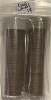 US 100 Wheat Cents