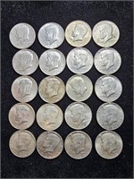 1967-1976D Kennedy Half Dollars (20)