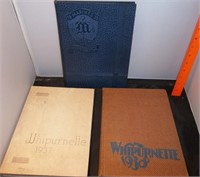 1937-39 Marinette WI High Yearbooks