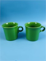 Fiesta Set of 2 Green Coffee Cups
