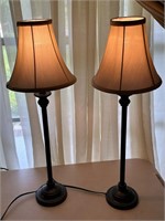 Pair of Thin Accent Lamps