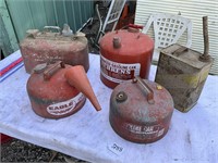 Evenrude, Eagle,Metal Gas Cans