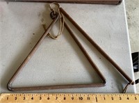 Vintage triangle dinner bell