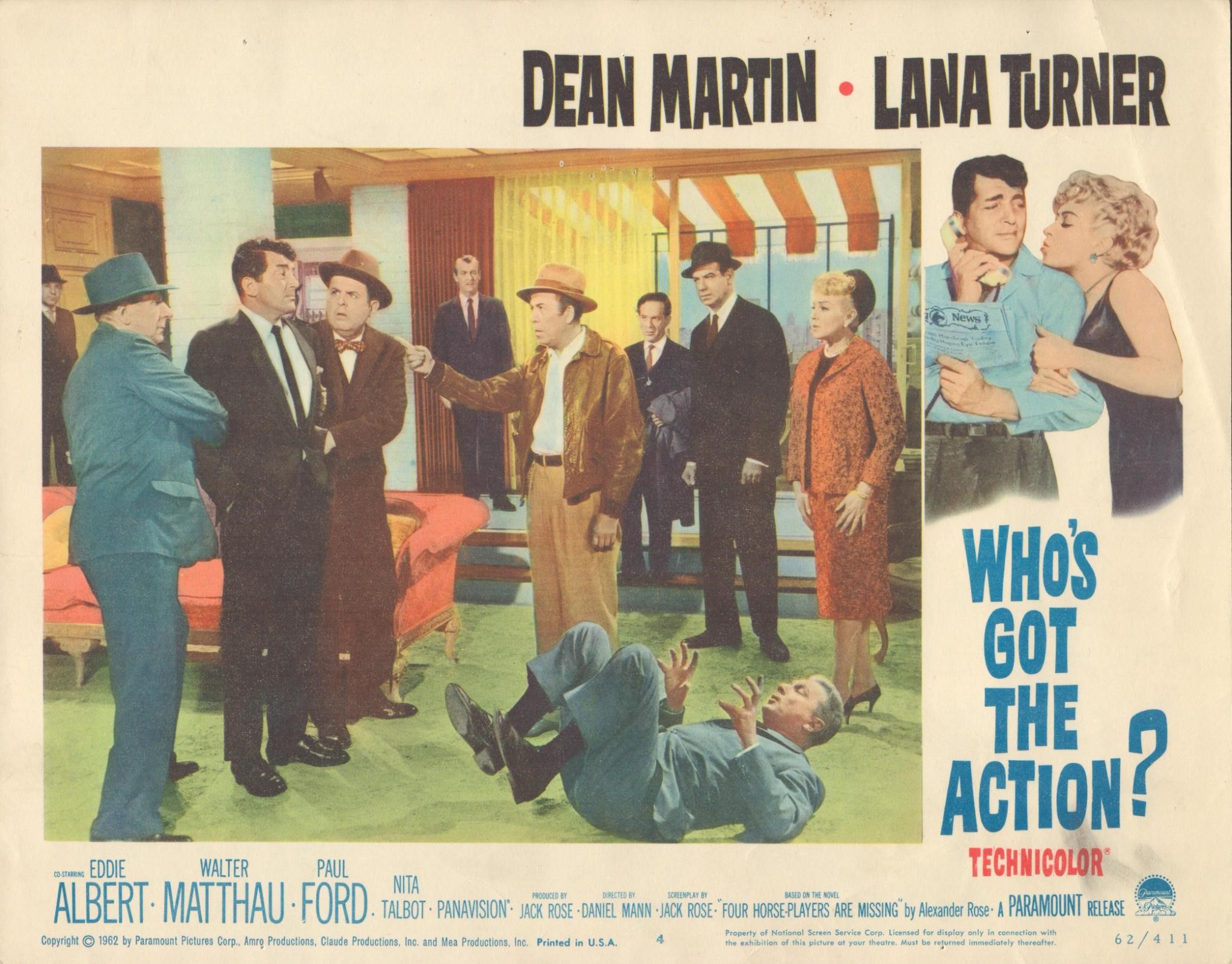 Who's Got the Action? set of 8 original lobby card